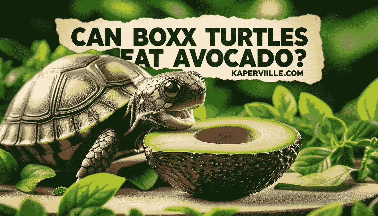 Can Box Turtles Eat Avocado