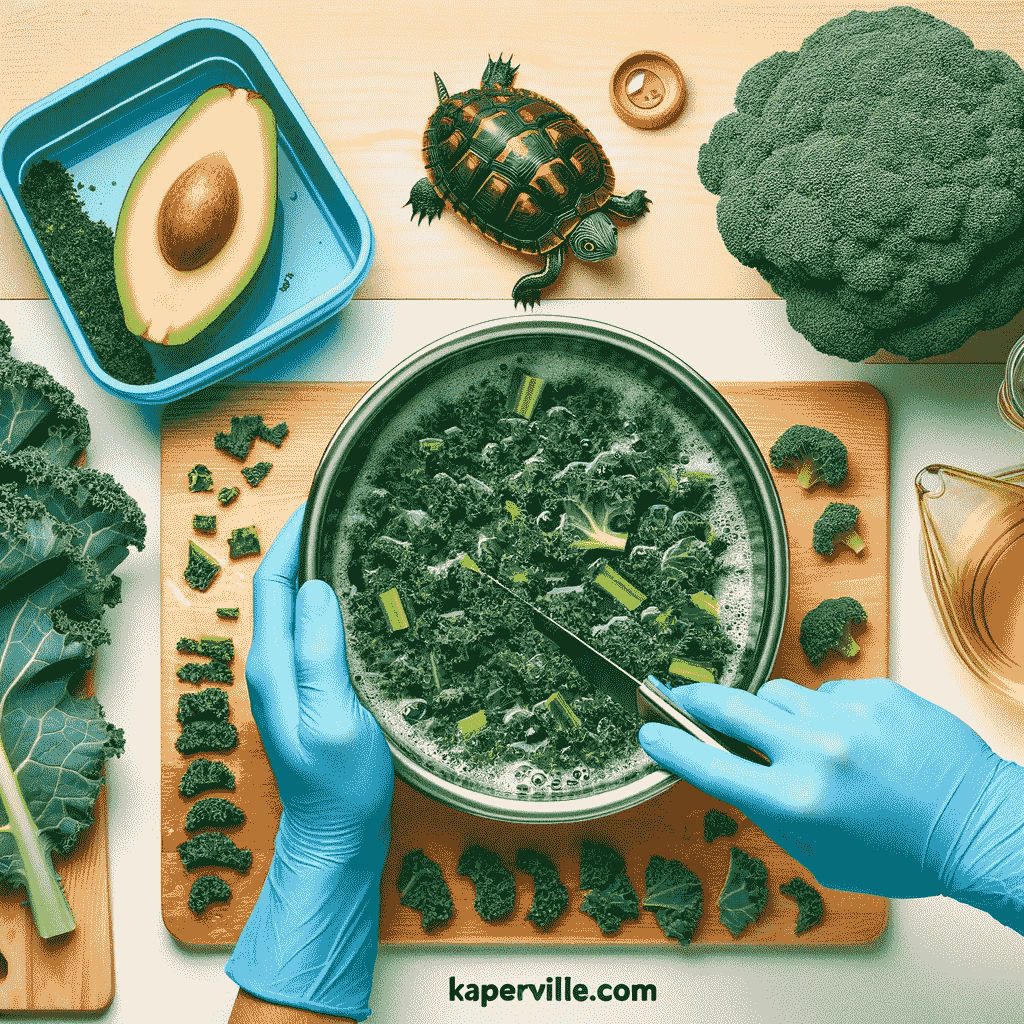 box turtles eat kale