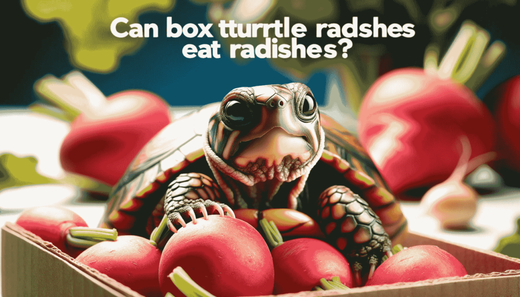 can box turtles eat radishes