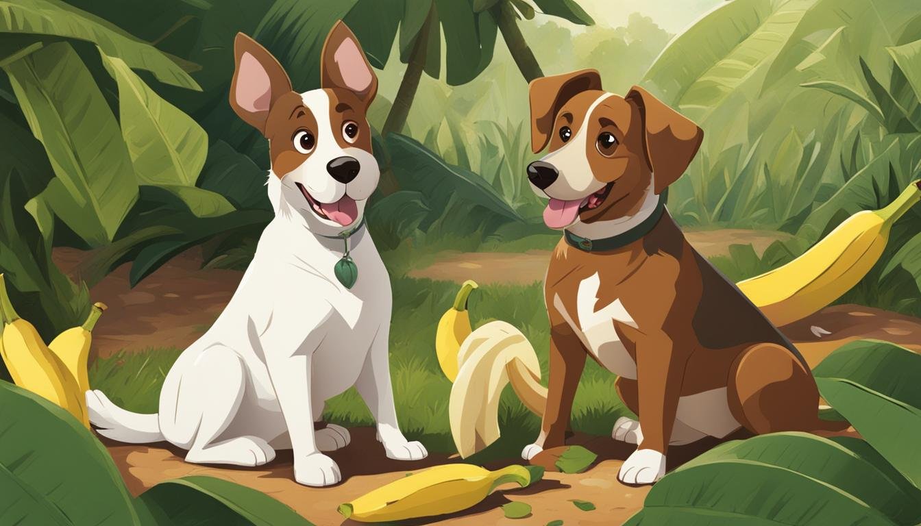 can dog eat banana leaf
